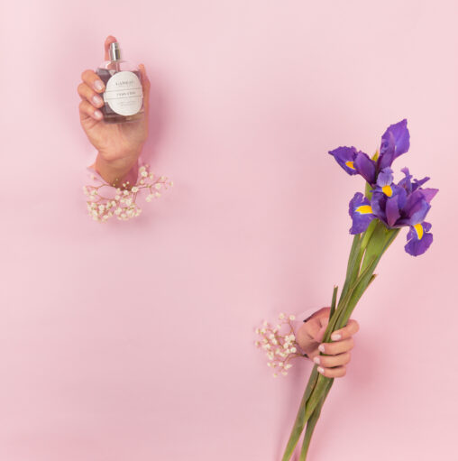 Fotografía perfumes Bodegón de perfumería para marca beauty — Kinoki Studio Barcelona