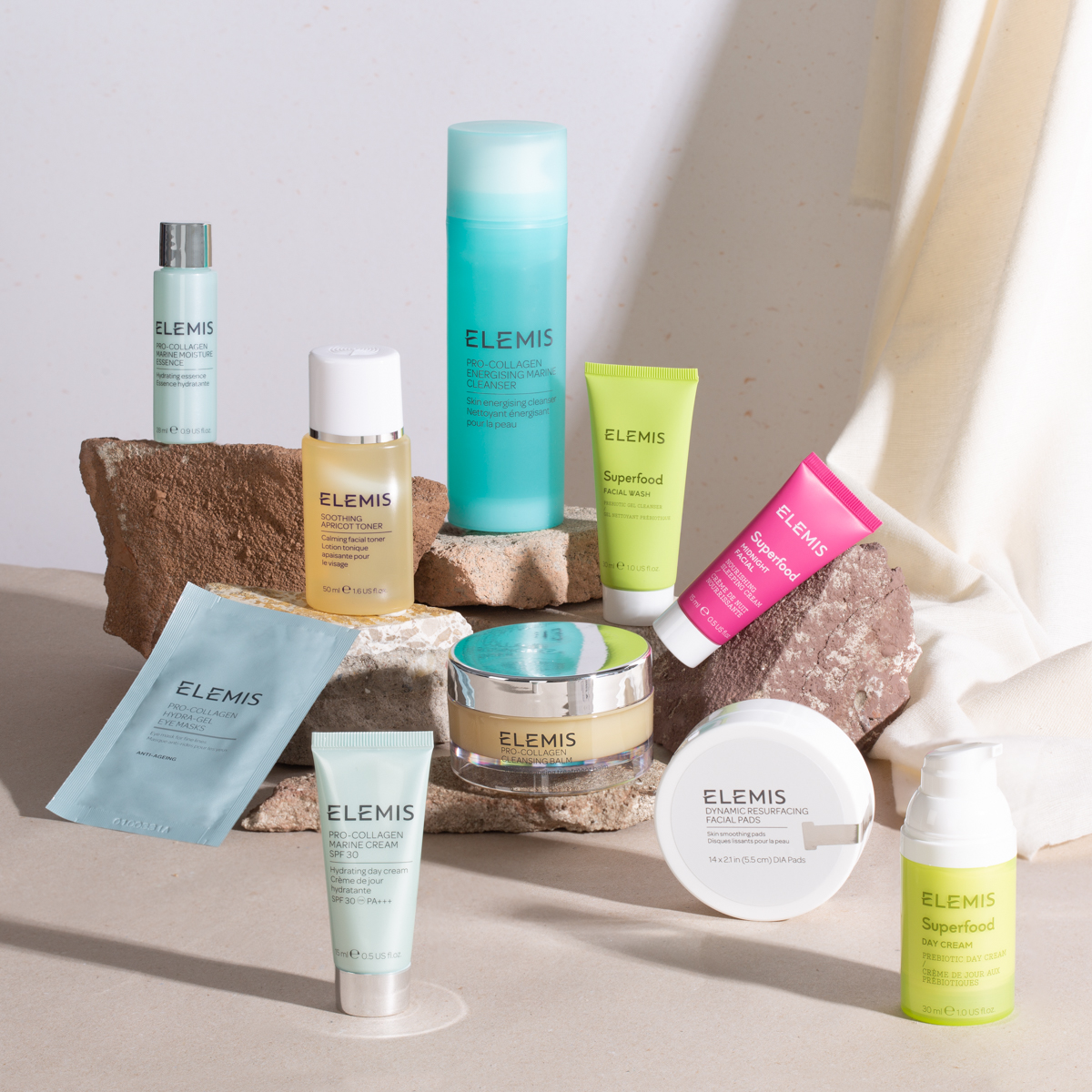 Bodegón creativo de productos cosmética en Barcelona