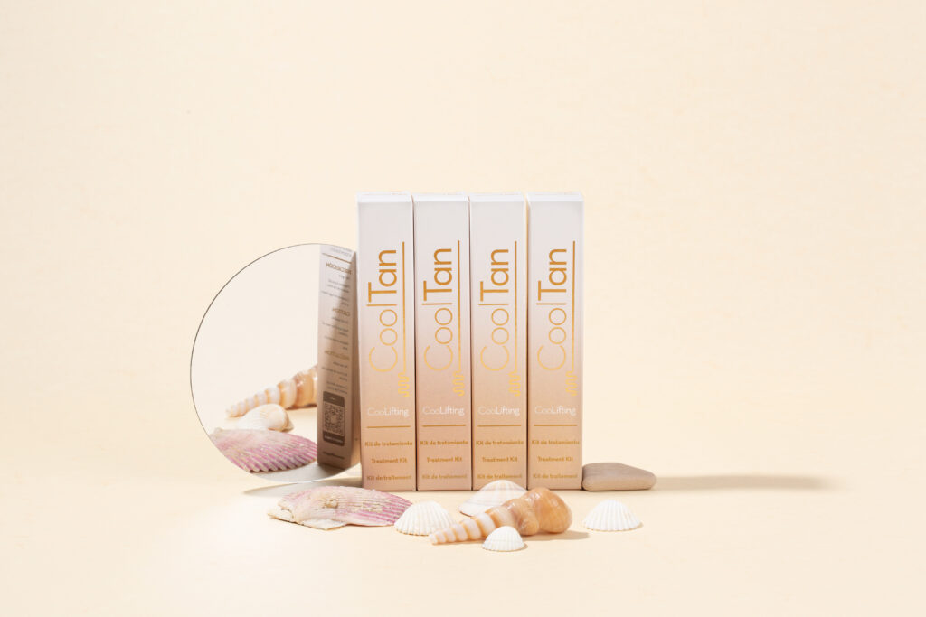 Bodegón cajas tratamiento CooLTan Bodegón cajas tratamiento CooLTan Barcelona — Kinoki Studio